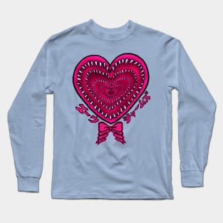 Pinku heart Long Sleeve T-Shirt